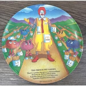 VTG McDonald's Plates Set of 3 Melamine Dinnerware Ronald McDonald Collectibles